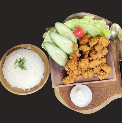 Nasi Ayam Popcorn