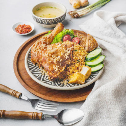 Nasi Goreng Ayam Penyet/Smashed Chicken Fried Rice
